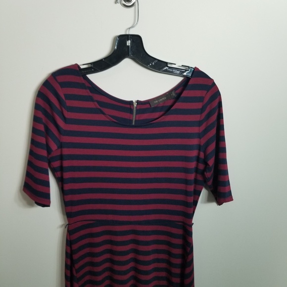 The Limited Navy Stripped Dress - Picture 4 of 6